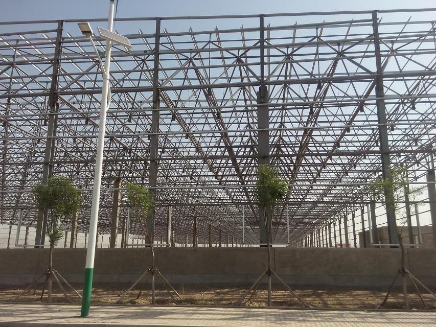 满洲里汽车工业厂房网架